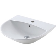 NEUCHATEL ADRIATIC OVAL 590 Wall Hung Basin (BSWHADO590WT) C/W Fixing Bolt (AXWHBSS000GS)