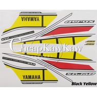 NVX 155 V1 / AEROX 60TH ANNIVERSARY ( 18 ) 2021 WORLD GP EDITION Body Cover Stripe Sticker - Black Y