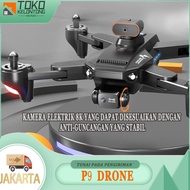 （COD）Drone kamera jarak jauh，P9 drone camera 8K rc drone pesawat