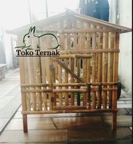 Kandang bambu ayam dan kelinci