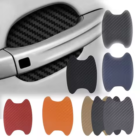 4pcs Car Door Sticker Carbon Fiber Styling Scratches Cover For Seat Ibiza Accessories Car And Access