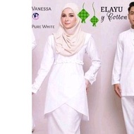 Baju Kurung Putih Tunang / Nikah Saiz XL