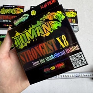 Dây Dù 150m X8 PE Strongest TOMAN Cao Cấp Loại 1 - DD150M015