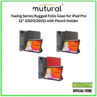 Mutural Yaxing Series Rugged Folio Case for iPad Pro 11" (2020/2021) with Pencil Holder