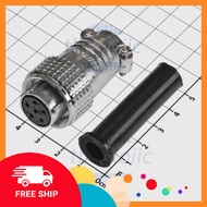 PLS20-6P Round Connector 6 Pin Female 7A 250VAC Tin Phat Electronic Generator