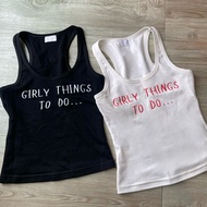 Coolkids.Coolcute | Girly Tank Top Screen-Printed Beautiful Shape