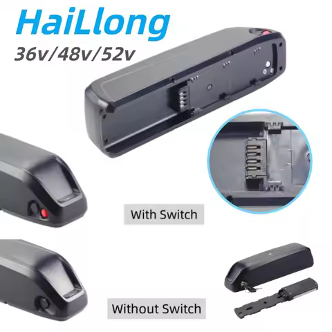 HL Hailong 1 Electric Bike Down Tube Battery 36V 7.8ah 10ah 10.4ah 13ah 15ah 17.5ah 20ah 48V 10.4ah 
