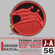 J-a56 5 SIR SILENT DEADLY SWIRT PATCH LOGO EMBROIDERY - GROSIRPATCH REVIEW/TESTIMONI
