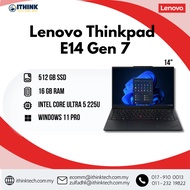 Lenovo ThinkPad E14 Gen 7 Intel Core Ultra 5 225U 16GB RAM 512GB SSD Win11 Pro 14" Laptop
