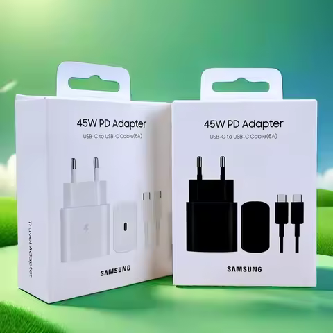 SAMSUNG 45W Super Fast Charger for Galaxy S24 Z Flip Fold 5 4 3 2 S24 S23 S22 Note20 Ultra Plus A55 
