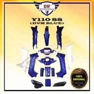 Y110 SS (ORIGINAL) COVER SET  (DVM BLUE) YAMAHA Y110