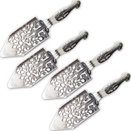4PCS Stainless Steel Absinthe Spoons Cocktail Bar Glass Cup Spoon Drinking Filter Hollowed Out Spoon