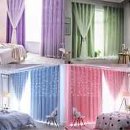 New Window Curtains Velcro Uv-Blocking No Need To Drill Holes In The Wall Installation Equipment Rea