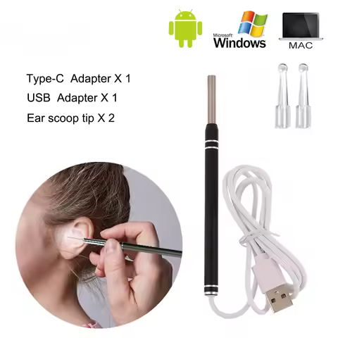 USB Phone Ear Otoscope For Android Megapixels Ear Scope Inspection Camera Digital Endoscope Earwax C