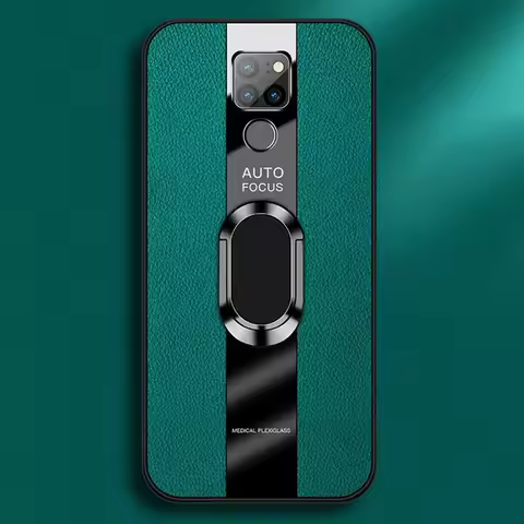 Luxury PU Leather Case For Huawei Mate 9 10 20 Pro 20X 5G Cover Ring Holder Silicone Phone Case For 