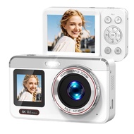[sillyshuai]Dual Screen 5K Digital Camera 80MP Autofocus Vlogging Camera 18X Compact Zoom for Photog