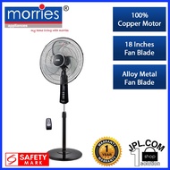 Morries 18 Inches Stand Fan W/Remote (AL Alloy Blade) MS555SFTR