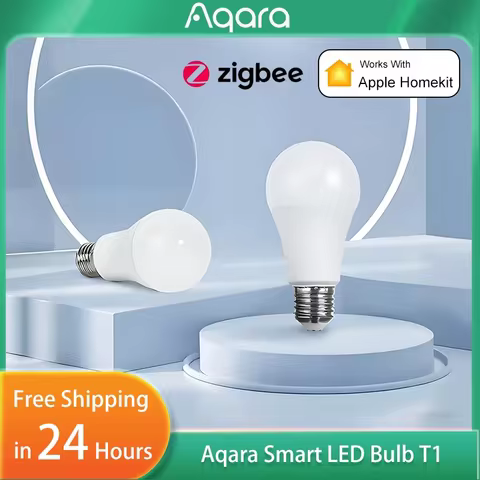 Aqara Smart LED Bulb T1 Zigbee 3.0 E27 6500K 220-240V Bluetooth Remote Bulb Smart Home Light for Hom