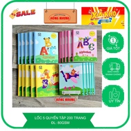 [ lỐC 5 QUYỂN] Tập Vở Học Sinh ABC 200 Trang Tân Hưng Định Lượng 80gsm Vở 4 Ô Ly.