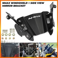 E&M Nmax Windshield Bracket NmaxV1 Nmax V2 Side mirror Bracket Stainless Steel 3Style