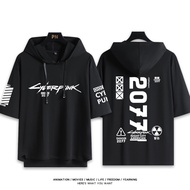 LZ59 Yb1 Cyberpunk 2077 Edgerunners เสื้อยืดแขนสั้นมีฮู้ดหลวมสบายๆผ้าคอสเพลย์ฤดูร้อน L59Z