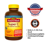 Nature Made Super C มาพร้อม Vitamin D3&Zicn ขนาด 200 เม็ด
