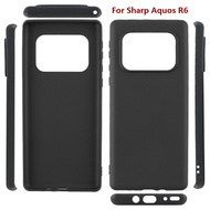 Sharp Aquos R6 SH-51B Phone Case Black/Clear Ultra-thin Soft TPU Silicone Full Protective Cover