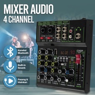 Audio Mixer Bluetooth Karaoke 4 Channel 99 DSP Effects - LM4-DSP - Black