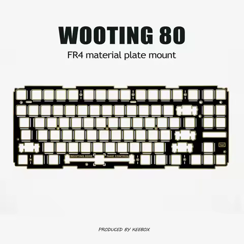 Keebox Wooting80 Positioning Plate For Mechanical Keyboard PCB HE Magnetic Effect Switch Keyboard Fr
