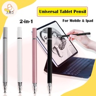 ABS Universal 2 In 1 Stylus Smart Pencil Drawing Suitable for All Tablet Smartphones Accessories Cap