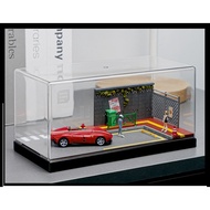 🚗 1:64 Diorama Display Box Street Scene for Hot Wheels / Mini GT / Inno64 Mini Parking Diecast Car D