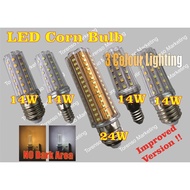 E27/E14 14W LED Corn Bulb Daylight/ Warm White / 3 color / E27 24W LED Corn bulb Daylight / Warm White