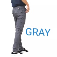 Seluar Kerja Lelaki Cargo Pants Men's Seluar Cargo Lelaki Six Pocket Cargo Murah Regular Fit Straigh