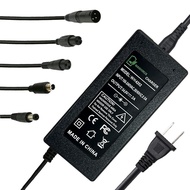 54.6V 2A Power Supply Adapter Charger 5 Plugs for 48V Lithium Li-ion Battery Pack with DC 5.5 * 2.1