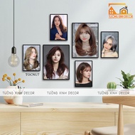 SET OF 6 SUPER BEAUTIFUL WOMEN'S HAIR SALON PAINTINGS - HAIR SALON DECORATION