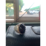 Cincin 💎Permata Batu akik Yaman Habsyi suluh merah asli.