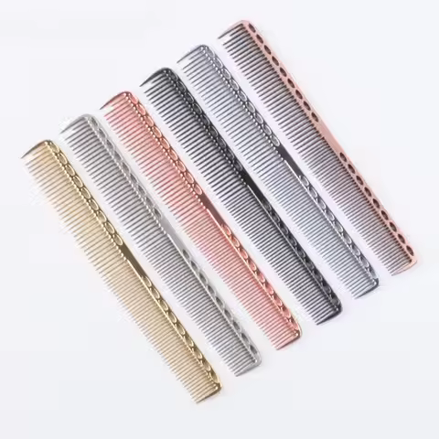 Space Aluminuml Hair Comb Pro Hairdressing Combs расческа для волос Hair Cutting Dying Hair Brush Ba
