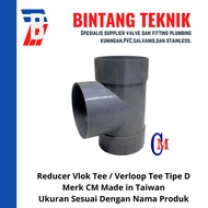 Reducer Vlok Tee 6" x 4" PVC D CM Taiwan