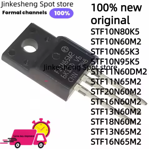 10PCS STF10N80K5 STF18N60M2 STF10N65K3 STF10N95K5 STF11N60DM2 STF11N65M2 10N80K5 20N60M2 10N65K3 10N