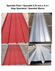 atap Spandek Pasir / Spandek 035 mm x 6 m / Atap Spandeck / Spandek Warna