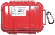 Pelican 1010 Micro Case, Red with Clear Lid