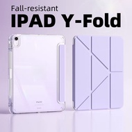 Y-shaped Clear Case for iPad 10th gen 11th A16 Air11-M3 7th 8th 9th 10.2 air 4/5 10.9 air 6 11 M2 5t