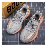 yeezy 350 V2 2019新款yeezy boost 350 V2爆米兵馬俑灰橙男女鞋子