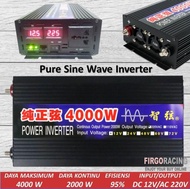 POWER INVERTER PURE SINE WAVE DC 12V TO AC 220V 4000W SOLAR INVERTER - YOBISOO