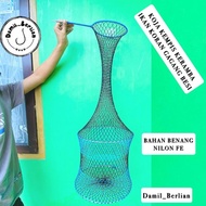 KOJA KEMPIS FISH CAGE MATERIAL WHOLESALENilon DAMIL_BERLIAN jaring ikan pukat ikan