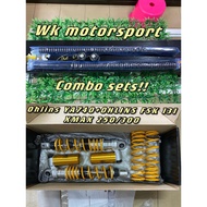 YAMAHA XMAX 250/300 OHLINS SHOCK ABSORBER YA 740//XMAX 250/300 TOP CAP&amp;FORK SPRING FSK 131 100% ORIGINAL