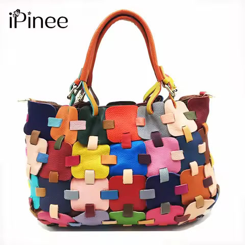 iPinee New Arriver Braccialini Style Fashion Ladies Shoulder Bags Designer Women Leather Handbags Be