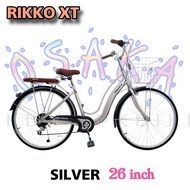 จักรยานแม่บ้าน OSAKA รุ่น Rikko XT 26นิ้ว 7sp. (มีจัดส่งพร้อมขี่เป็นคัน 100%+รับประกัน)