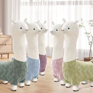 Cute Wholesale Stool Seat with Wheels, Plush Alpaca Giraffe Internet Celebrity Stool with Wheels, Fa
