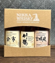 日本余市蒸餾所限定版 威士忌酒辦仔禮盒裝 - 3款x 50ml Nikka Whiskey